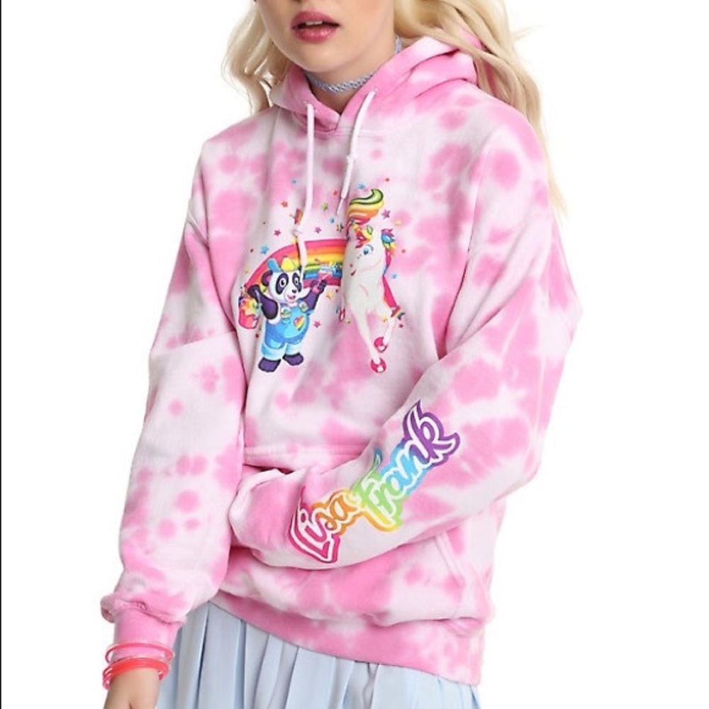 Lisa frank hot topic tie dye hoodie 💖